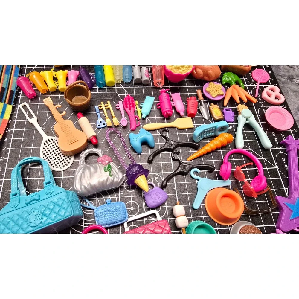 Barbie Chelsea Doll Accessory Lot Horses Pets Shoes Food Bags 100+ Pieces